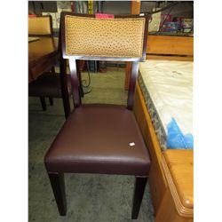 NEW dining chair with faux ostrich back