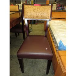 NEW dining chair with faux ostrich back