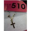 Image 1 : 10KT Yellow gold cross & chain