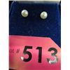 Image 1 : Genuine cultured pearl earrings
