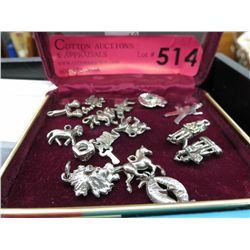 Assortment of estate lot charms