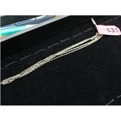 2 Silver chains 18" long each