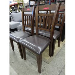 NEW dining chair with leather seat