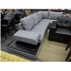 Image 1 : NEW grey upholstered sectional sofa