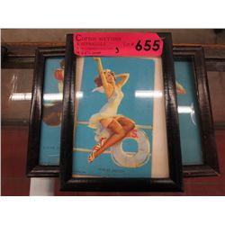 3 Authentic 40's Glamour Cards