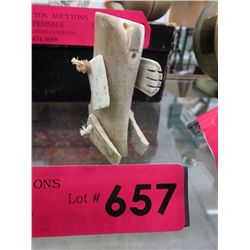 Rare Inuit doll carved from antler