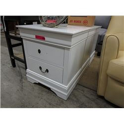 3 NEW white bedside tables