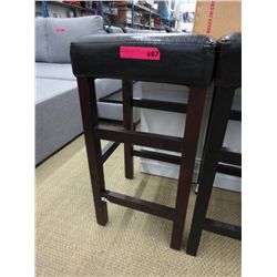Leather topped stool