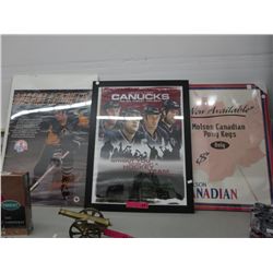 3 Framed Hockey memorabilia posters