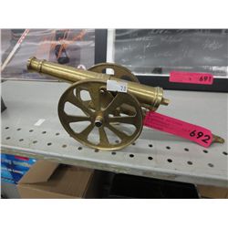 Brass cannon model