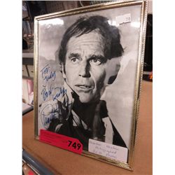 Charlton Heston autographed photo