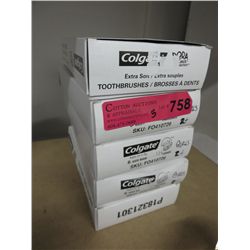 5 Boxes of Colgate children's toothbrushes