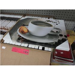 Case of canvas print coffee cup pictures