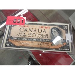 1954 CDN $50 banknote