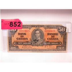 1937 CDN $50 banknote