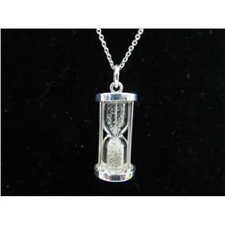 Half carat working hourglass necklace set