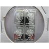 Image 1 : 4 x .999 silver "Indian Head" bars
