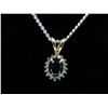 Image 1 : Sapphire & diamond necklace