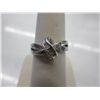 Image 1 : Ladies diamond studded silver ring