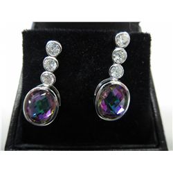 Brand new Mystic Topaz earrings