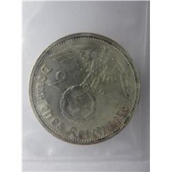 1939 Nazi German Eagle & Swastika coin