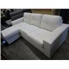 Image 1 : NEW white leather sectional - condo size