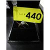 Image 2 : 10kt Yellow gold - Blue Topaz & Diamond ring