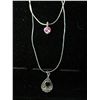 Image 1 : 2 Sterling silver chains with pendants