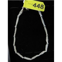 Sterling Silver 10 stranded collar style necklace