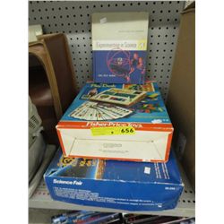 3 Vintage children's toys & books
