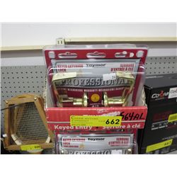 Case of Taymor keyed entry lever locks - new