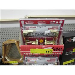 Case of Taymor keyed entry lever locks - new