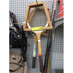 2 Vintage rackets with frames