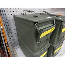 Metal green ammo box- empty