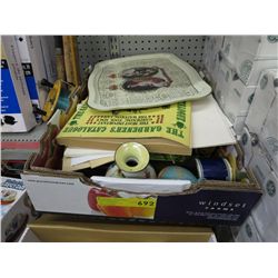 Box of vintage and collectible items