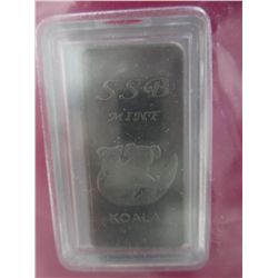 .999 Solid titanium Koala motif bar