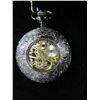 Image 2 : Spider web mechanical skeleton pocket watch