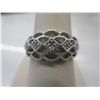 Image 1 : Ladies' diamond sterling silver ring