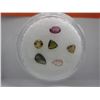 Image 1 : Gem jar: 6 multi coloured sapphires