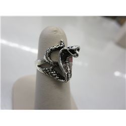 .925 Silver cobra ring