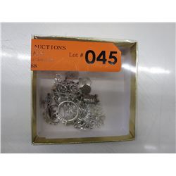 36g of Scrap silver with gemstones & diamonds