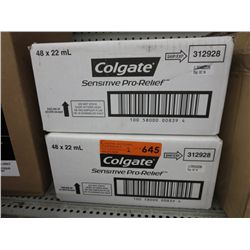 2 Cases of Colgate Sensitive toothpaste samples