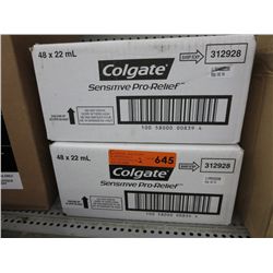 2 Cases of Colgate Sensitive toothpaste samples
