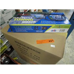 Case of new clip on style towing mirrors