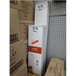 3 Boxes of faux wood blinds