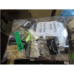 NEW - Fashion jewelry, wrapped for retail - 90 Pcs