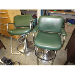 2 Hair dressing chairs