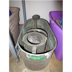 Vintage galvanized bucket & watering can