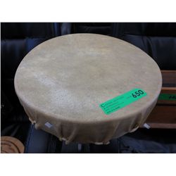 Hide drum - 3" high, 14" dia.