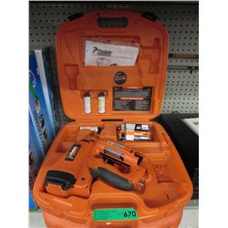 Paslode cordless nail gun in case